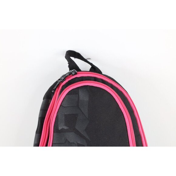 Vintage Y2K Fox Racing Spell Out Tribal Motocross Mini Backpack Book Bag Black main image 9